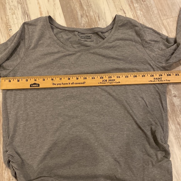 Long Sleeves Maternity Top Cinched Sides Soft - Picture 4 of 7